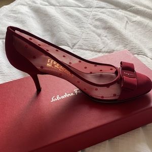 Salvatore Ferragamo short ruby heel